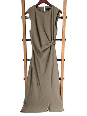 NWT (with flaws) Zara Khaki Midi Dress - Size L